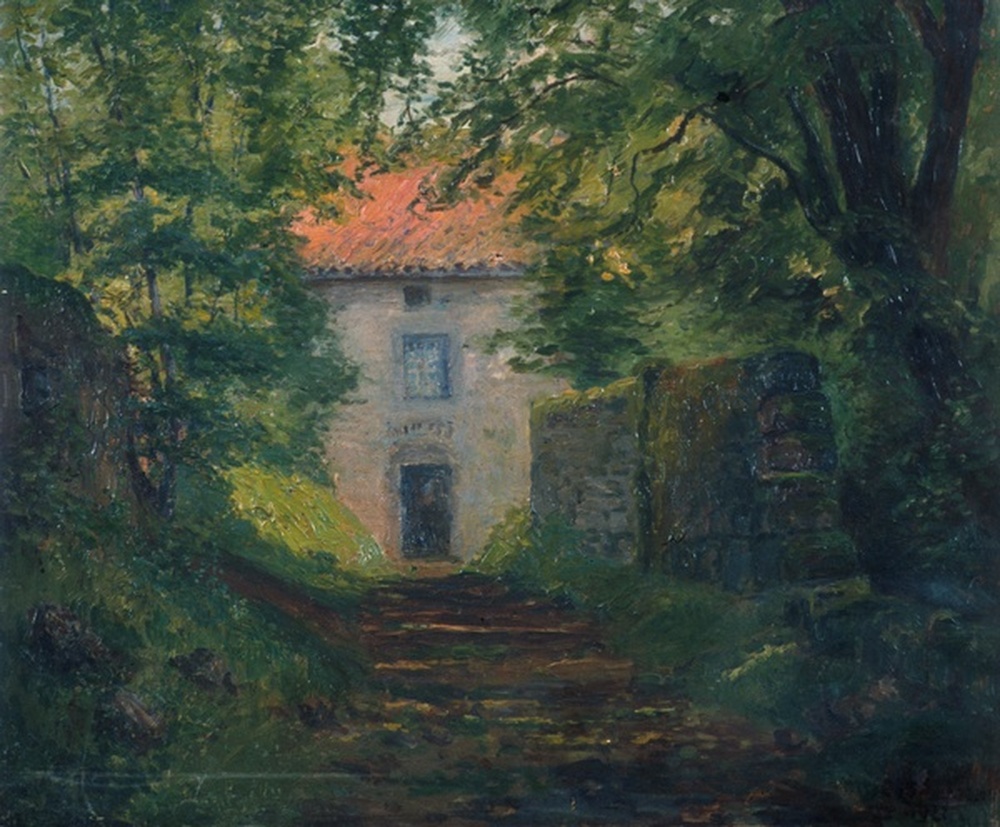 Brèche au fond de paysage