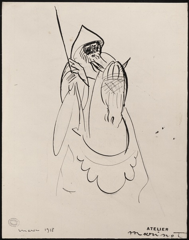 Au Maroc, arabe à cheval 1918