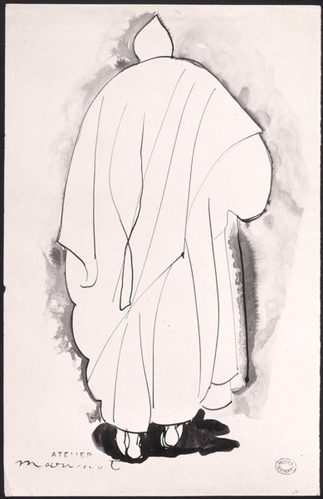 Au Maroc, homme de dos 1918