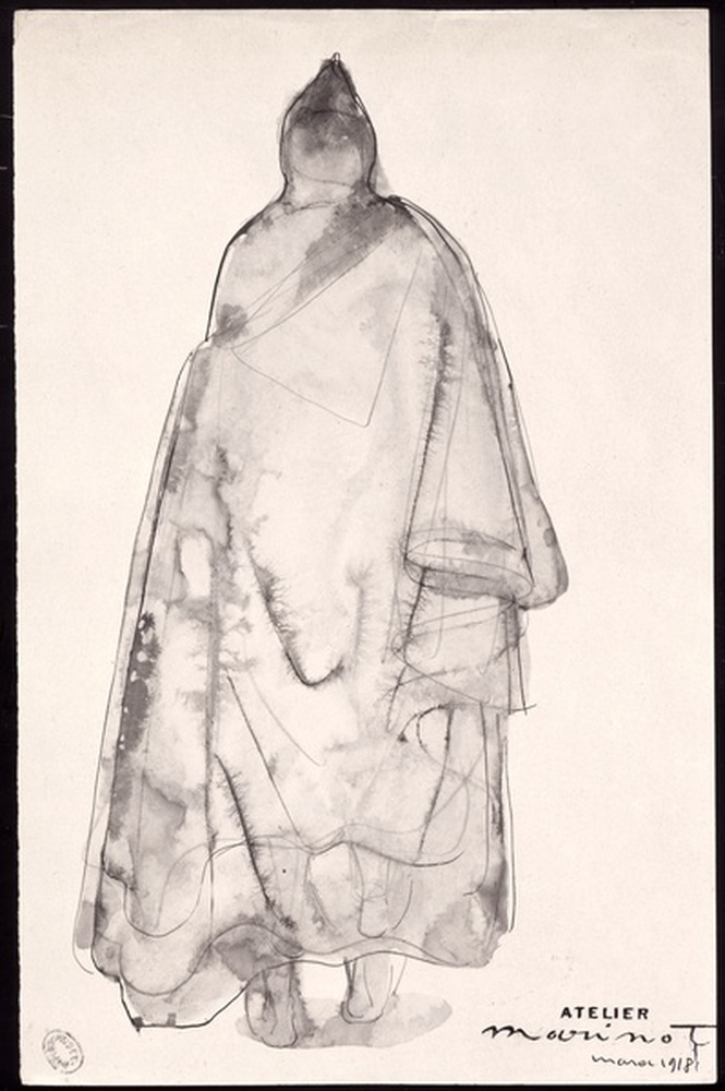 Au Maroc, arabe de dos 1918