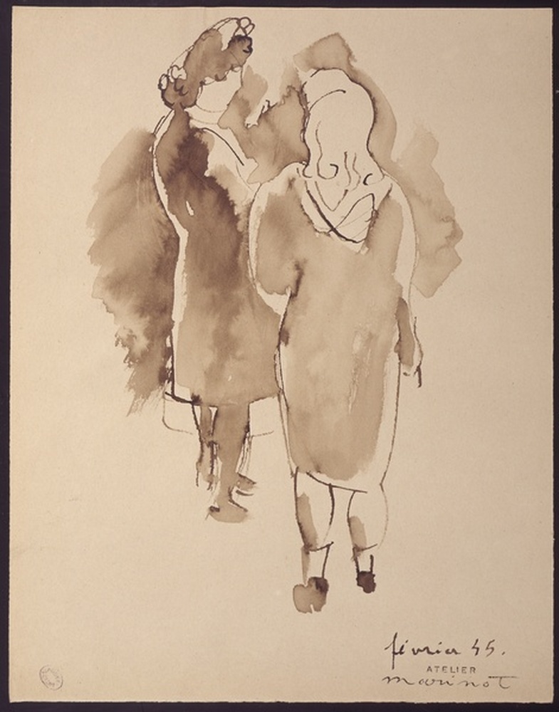 Par la fenêtre deux femmes