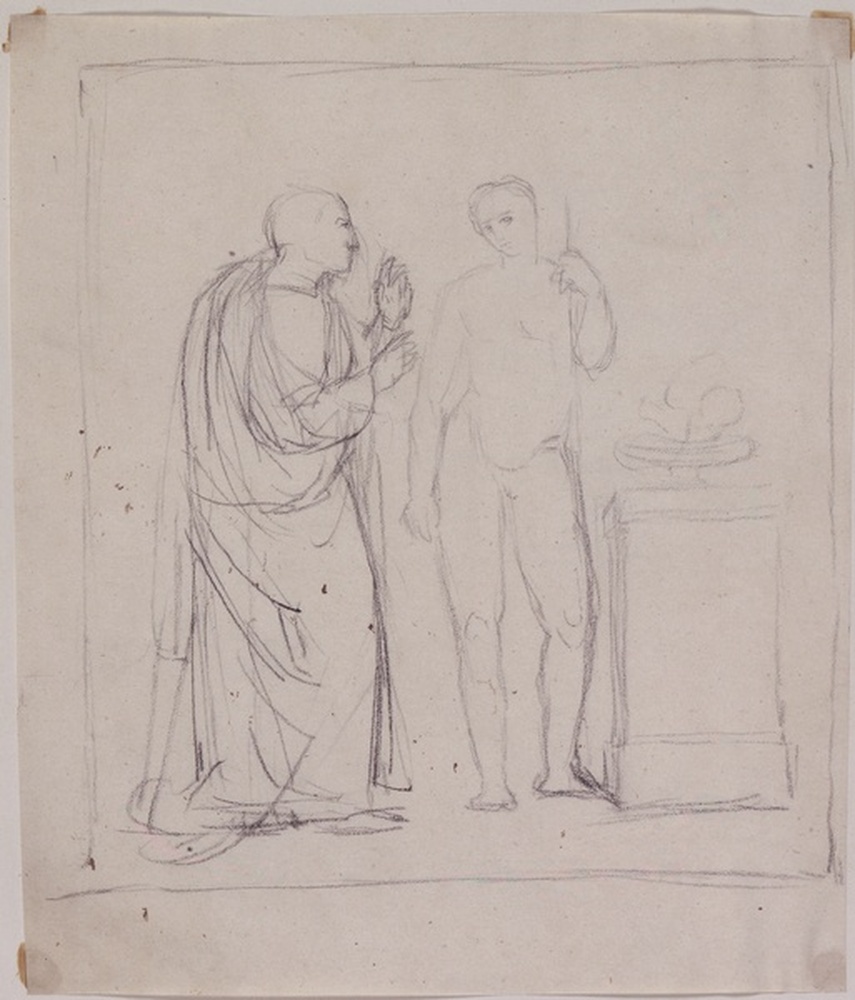 Deux personnages à l'antique