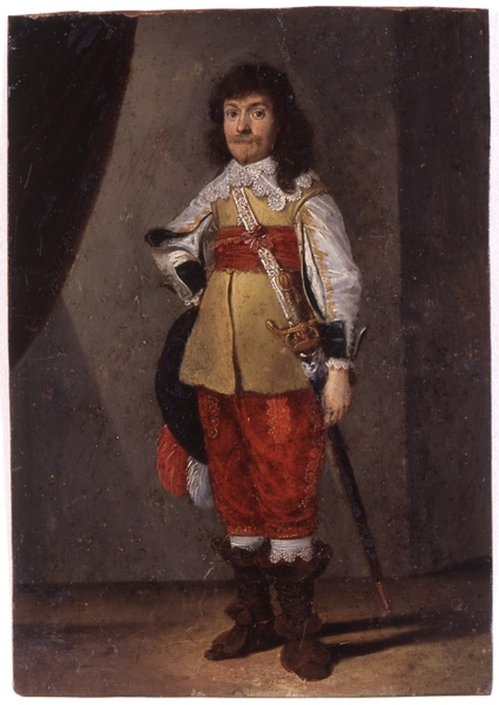 Portrait en pied d'un officier