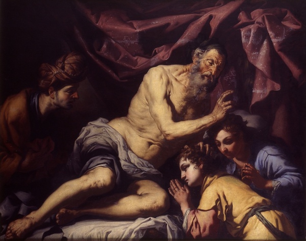 Jacob bénissant les enfants de Joseph dit aussi Isaac bénissant les enfants de Jacob