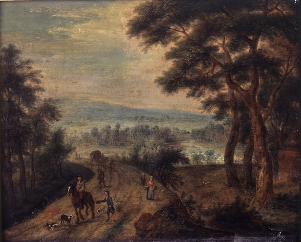 Paysage avec un cavalier