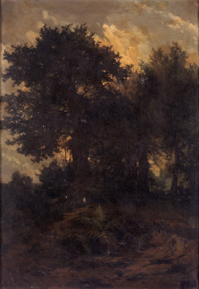 Paysage avec arbres