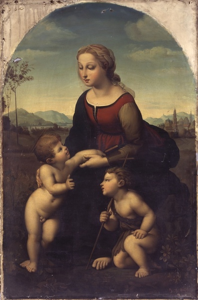 La belle jardinière d'après la Belle jardinière de Raphaël