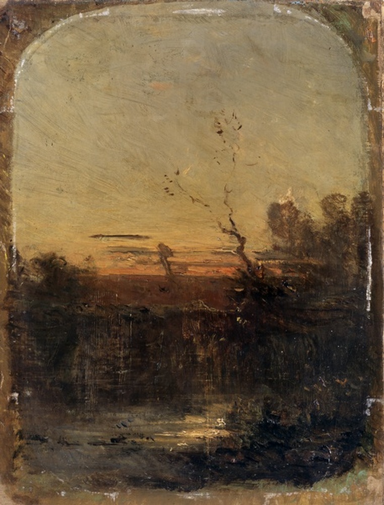 Etang au soleil couchant
