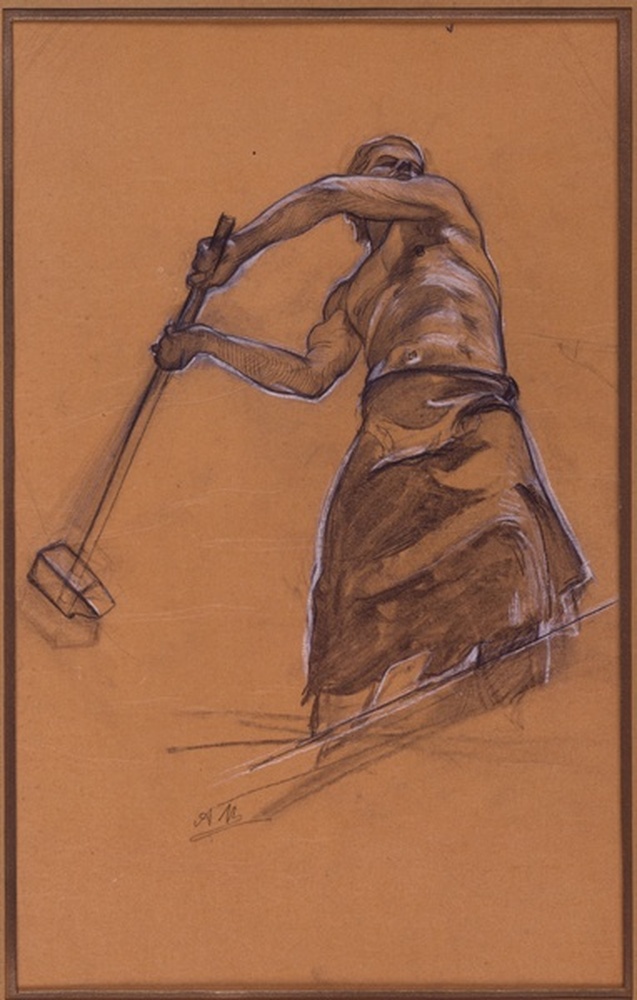 Figure allégorique de la métallurgie