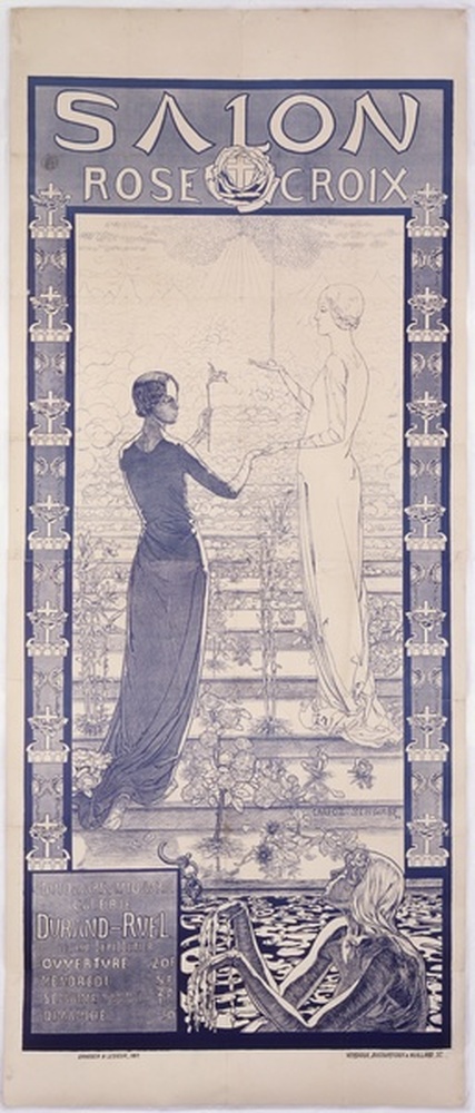 Affiche du premier Salon de la Rose+Croix