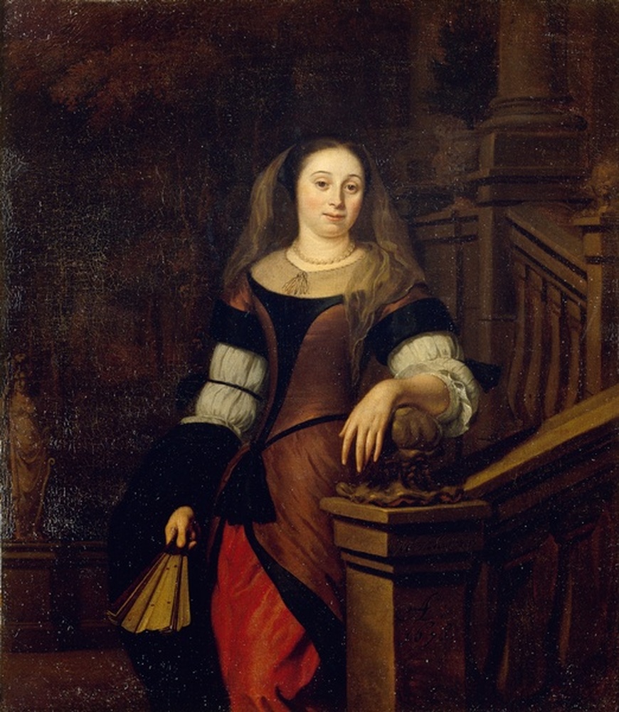 Portrait de femme à l'éventail