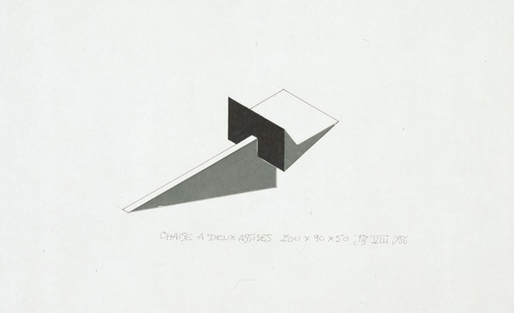 Etude de chaise à deux assises