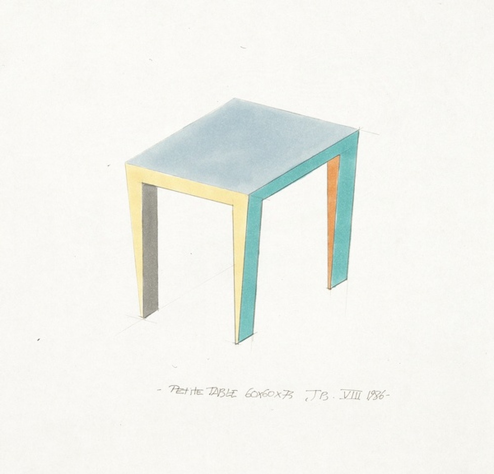 Etude petite table 60x60x73
