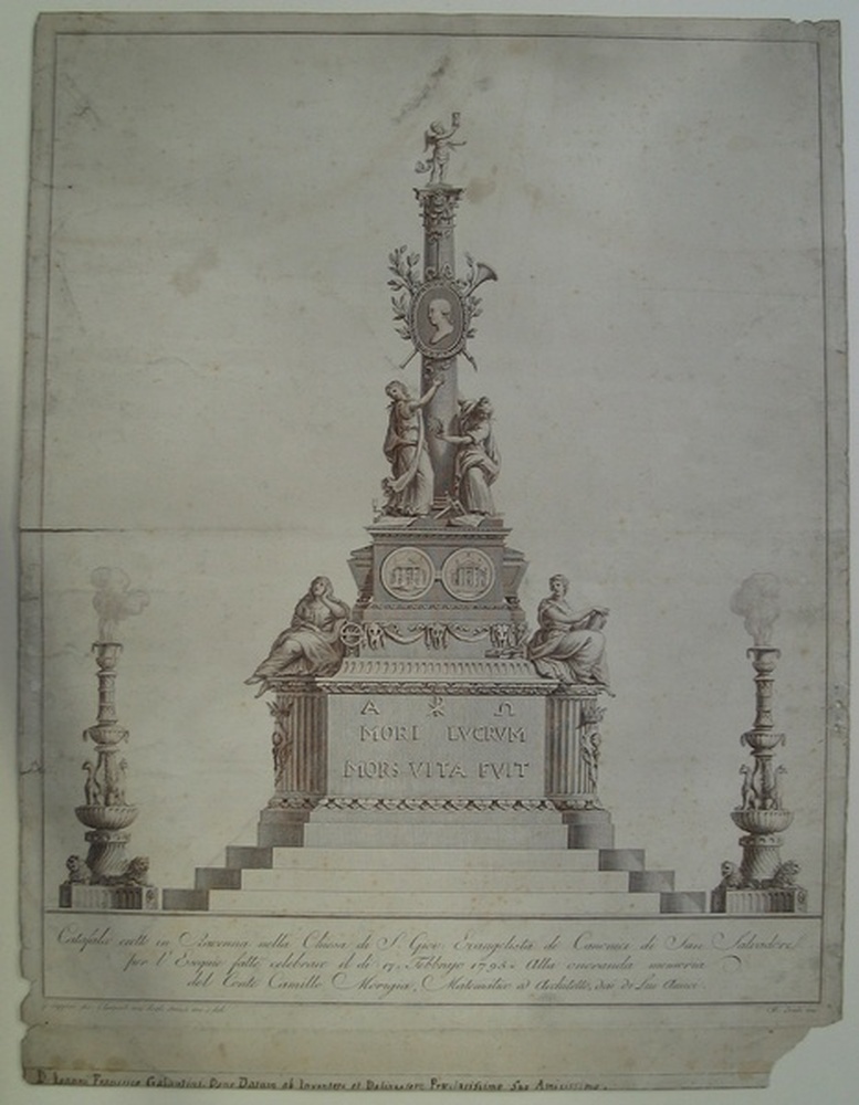Catafalque à la mémoire du Comte Camillo Morigia