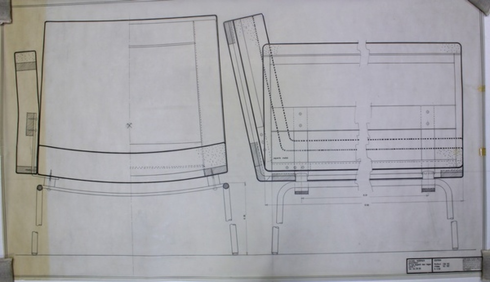 Siège bridge SB 105, siège chaise SC 107, édition, 1961