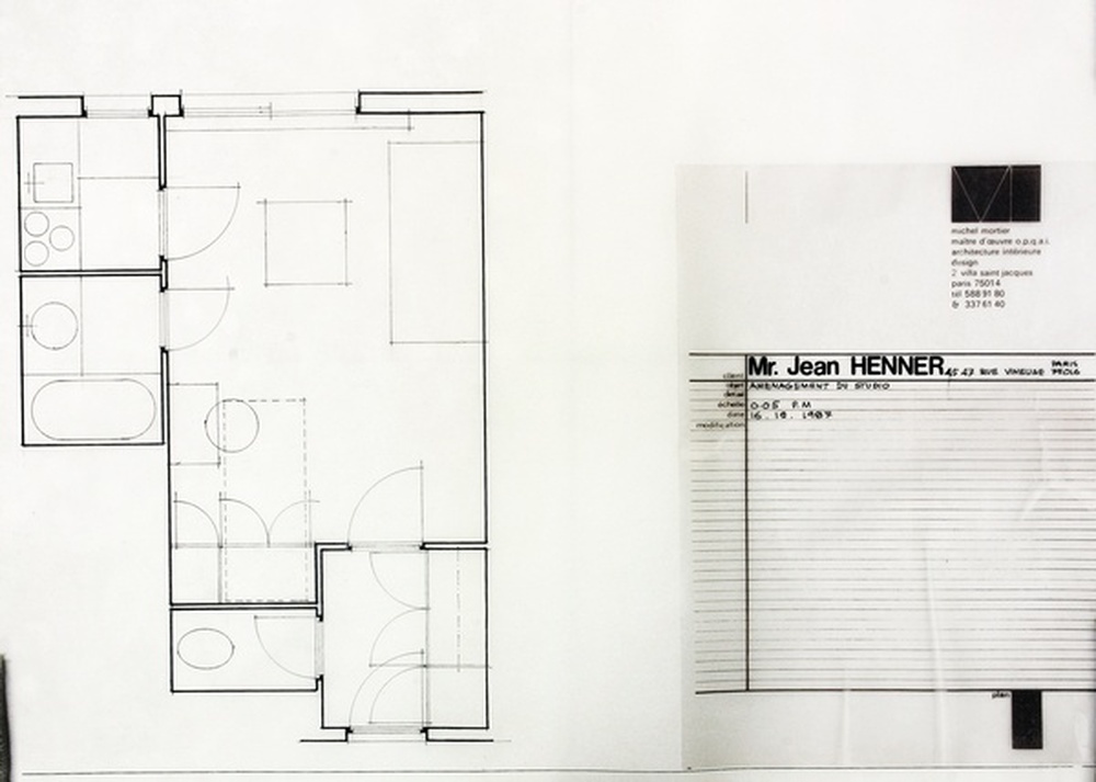 Mr Henner 45,47 rue de vineuse 75016 aménagement d'un studio