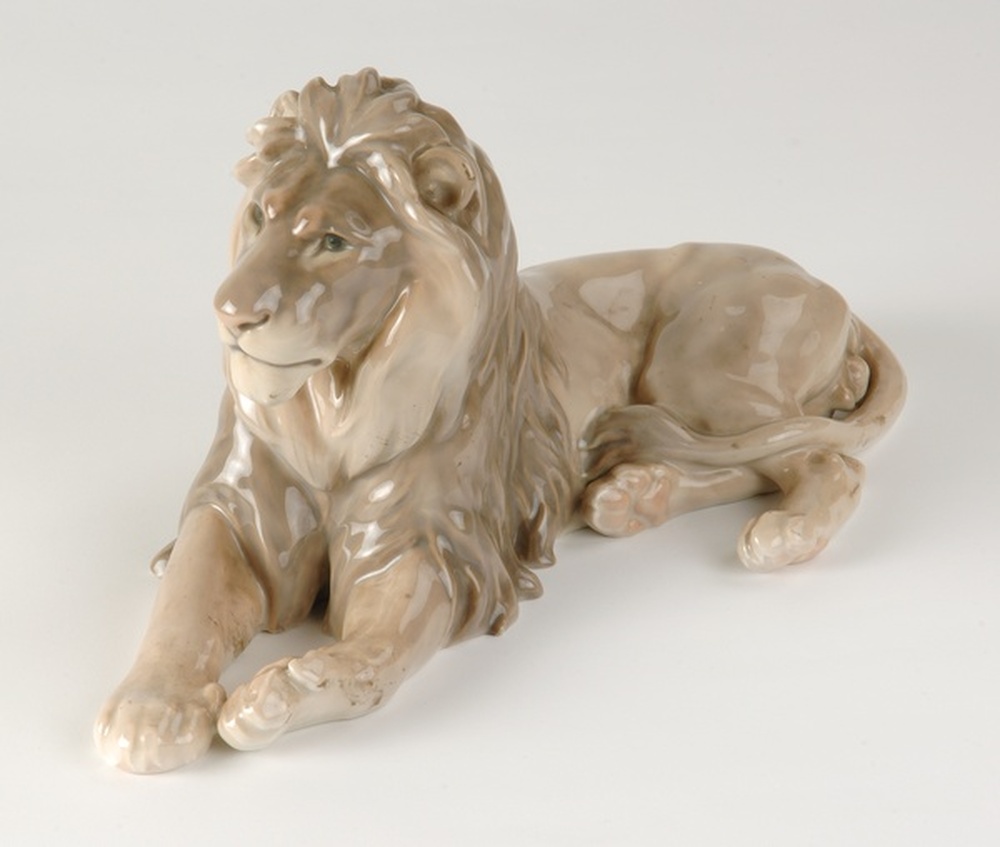 Céramique Lion couché