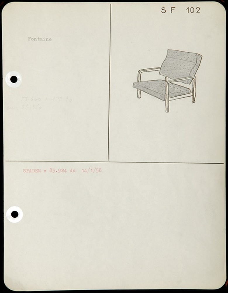 Siège fauteuil SF 102, 1958