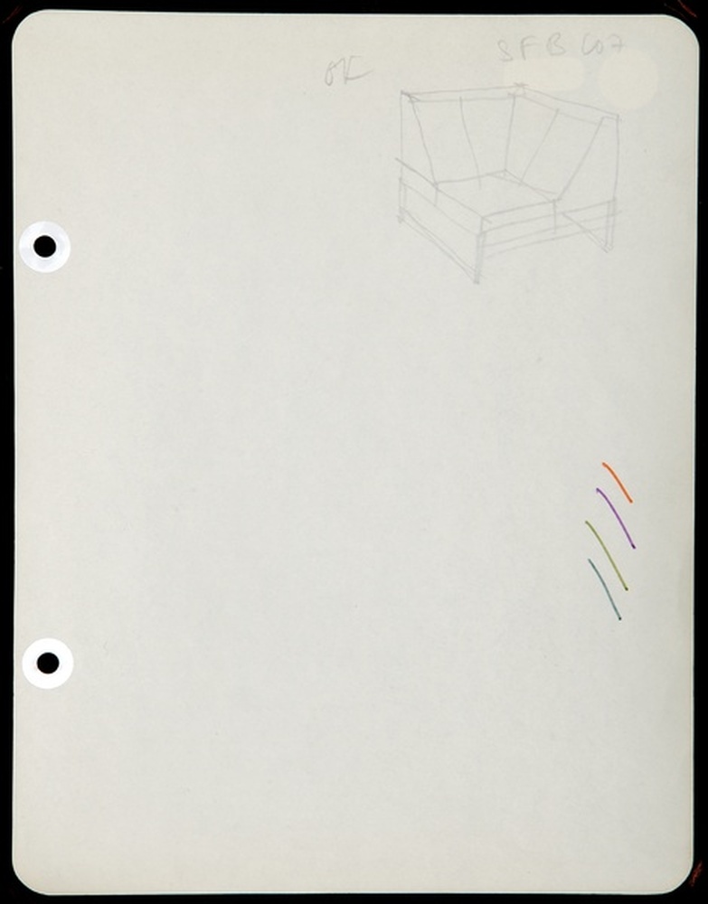 Siège fauteuil banquette SFB 107, 1961