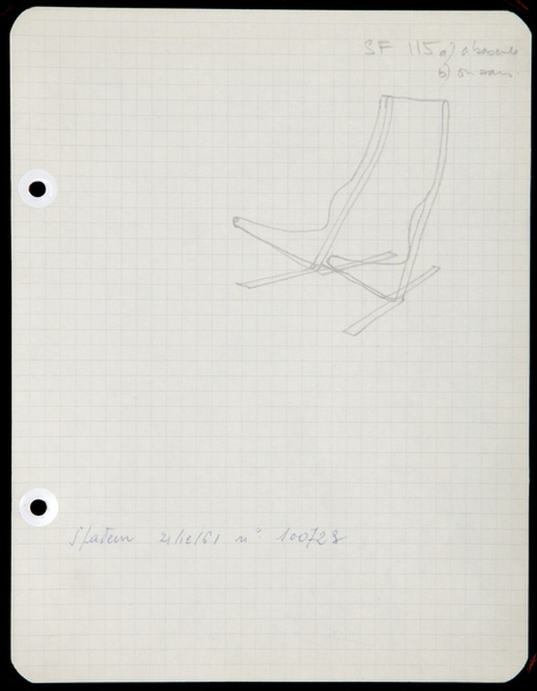 Siège fauteuil SF 115, 1961 - 1963