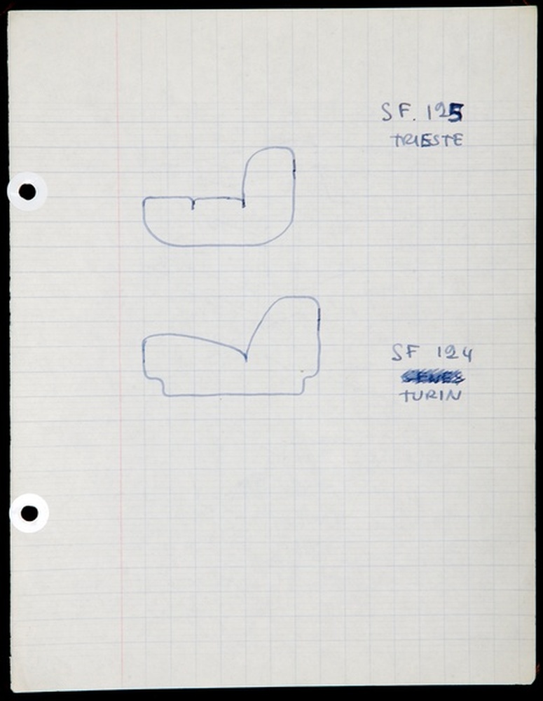 Siège fauteuil SF 124, SF 125, SF 126, SF 127, 1971 - 1976