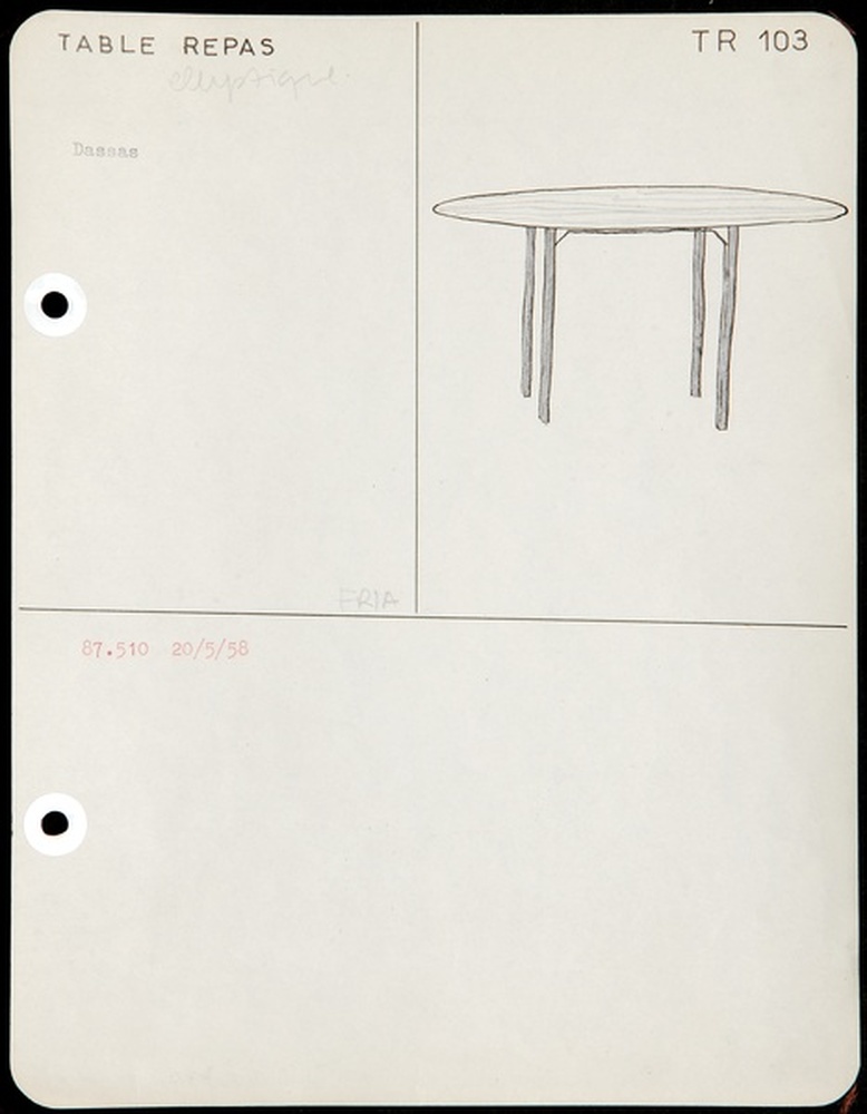 Table repas TR 103, 1958