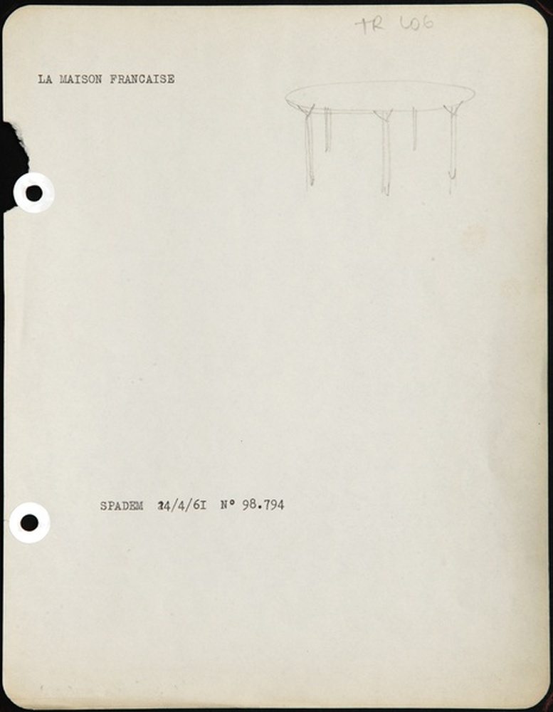 Table repas TR 106, 1961