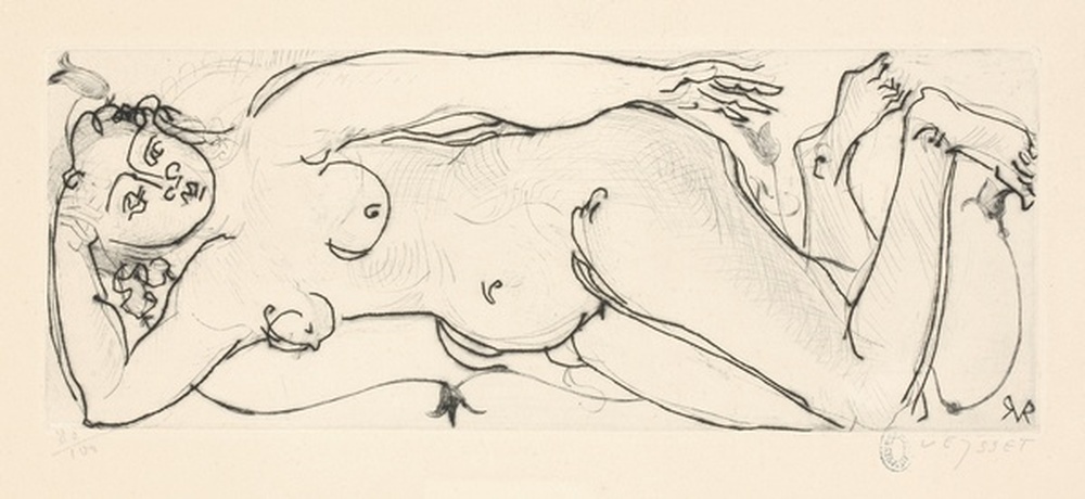Femme nue couchée