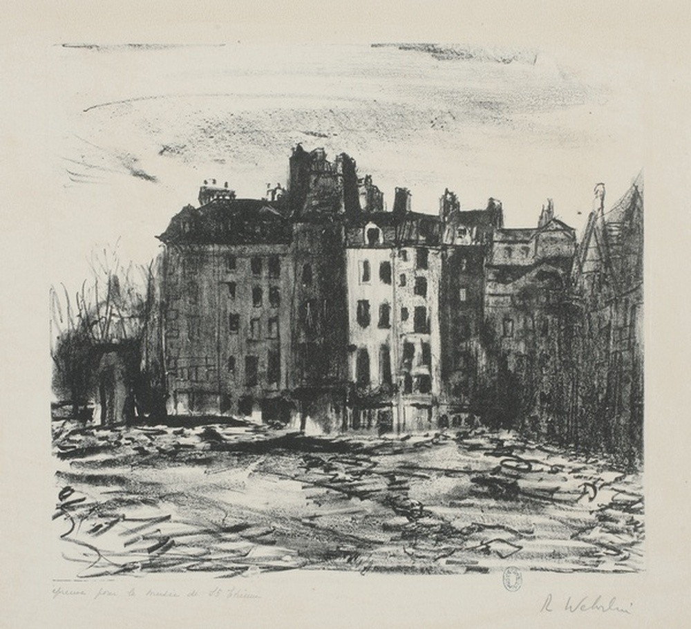 Vieilles maisons près du pont Marie