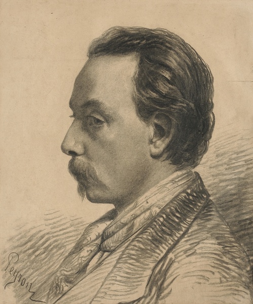 Portrait d'homme en buste, vers la gauche