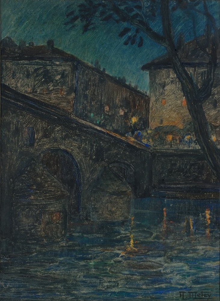 Vue nocturne d'une ville