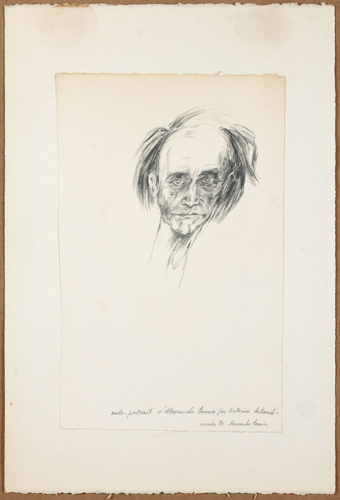 Autoportrait d'Alexandre Bonnier par Antoine Artaud