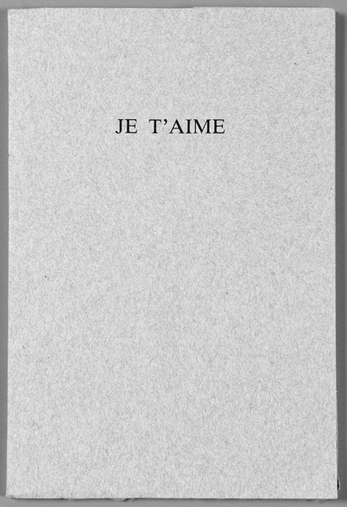 Je t'aime
