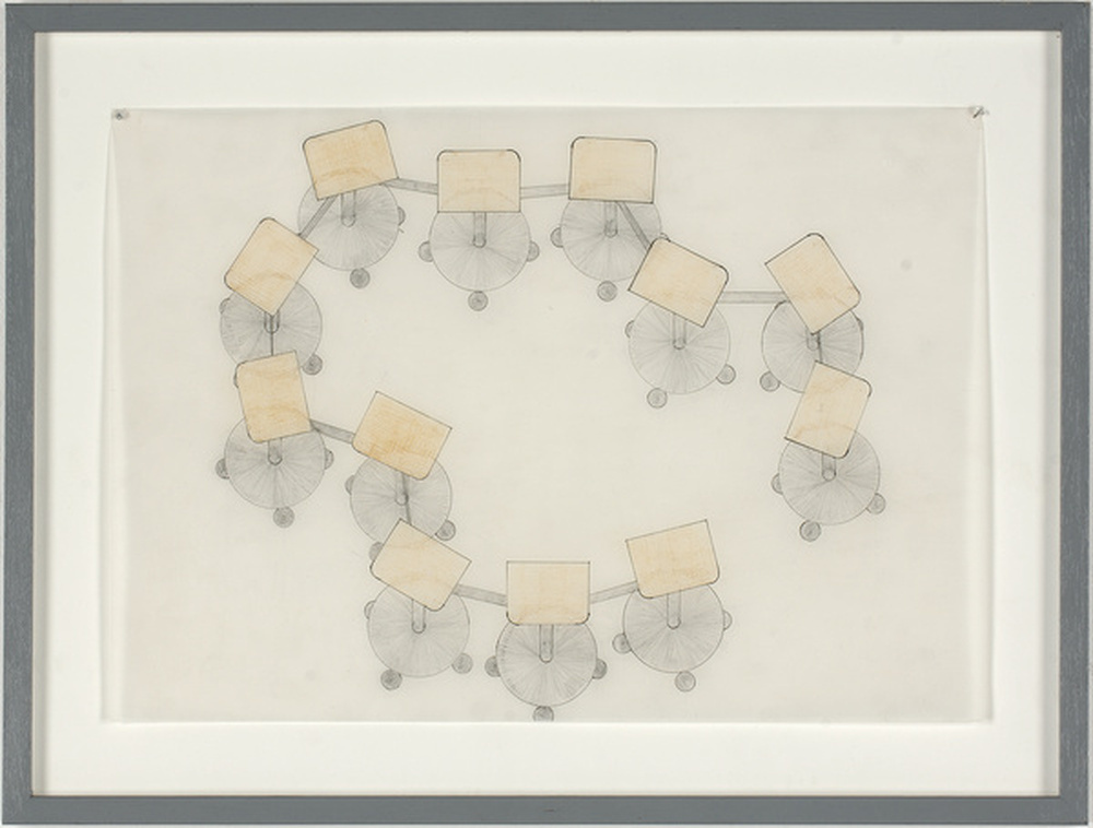 Dessin préparatoire pour Assises de  théâtre