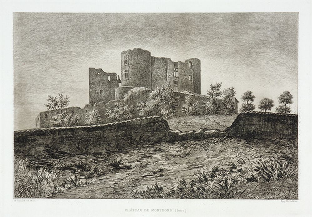 Vue du château de Montrond (Loire)