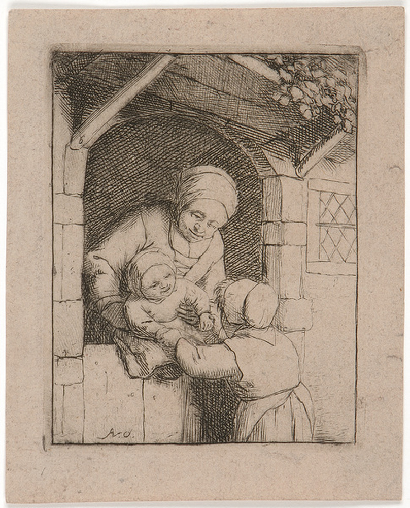 Mère avec ses deux enfants