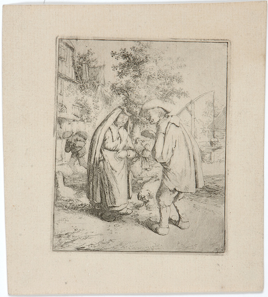 Homme et femme discutant
