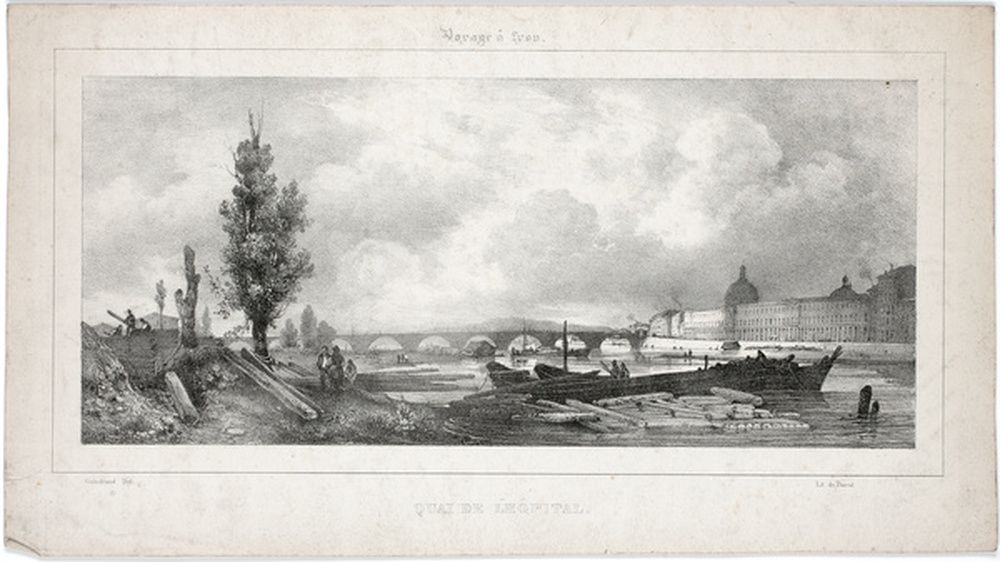Voyage à Lyon : quai de l'hôpital