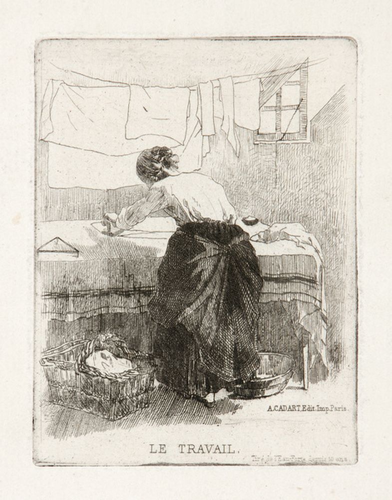 Le travail : repasseuse