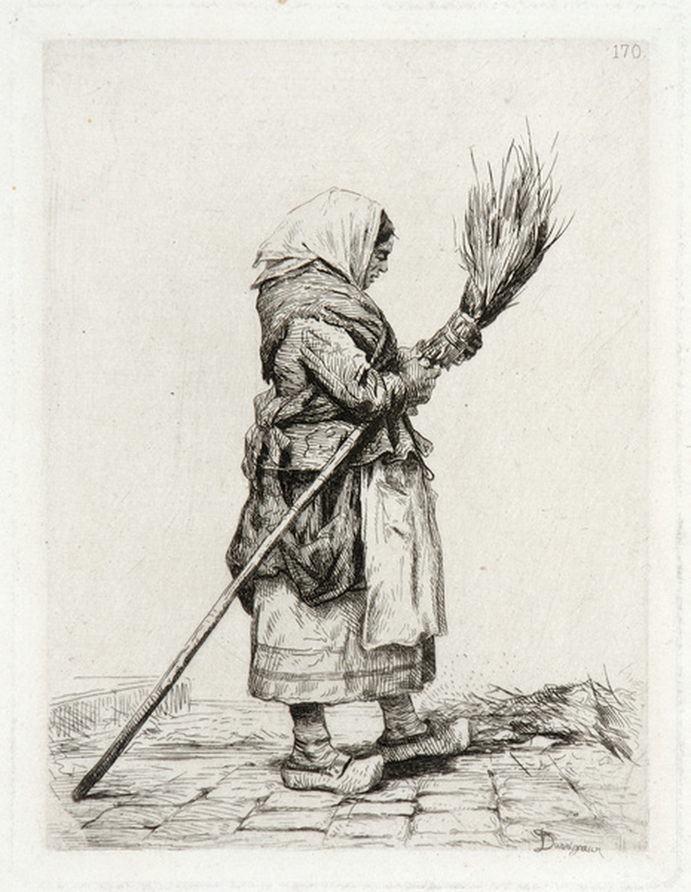 Dans la rue : balayeuse, Dans la rue : chiffonière, 1866