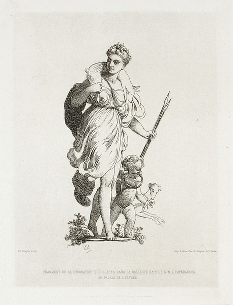 Diane, fragment de décoration