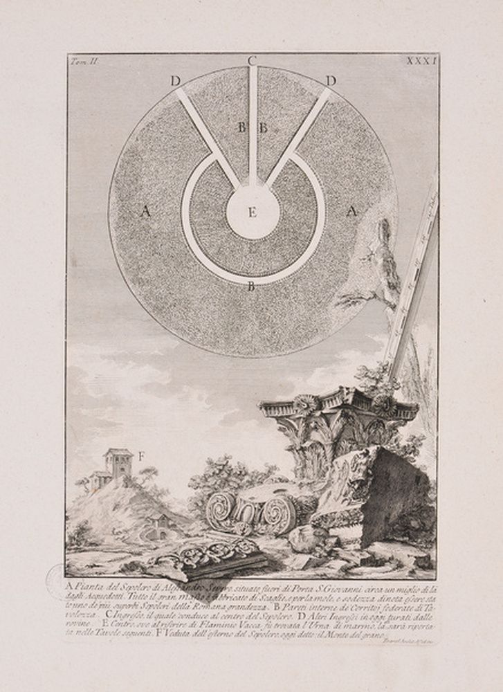 Plan du tombeau d'Alexandre Sévère