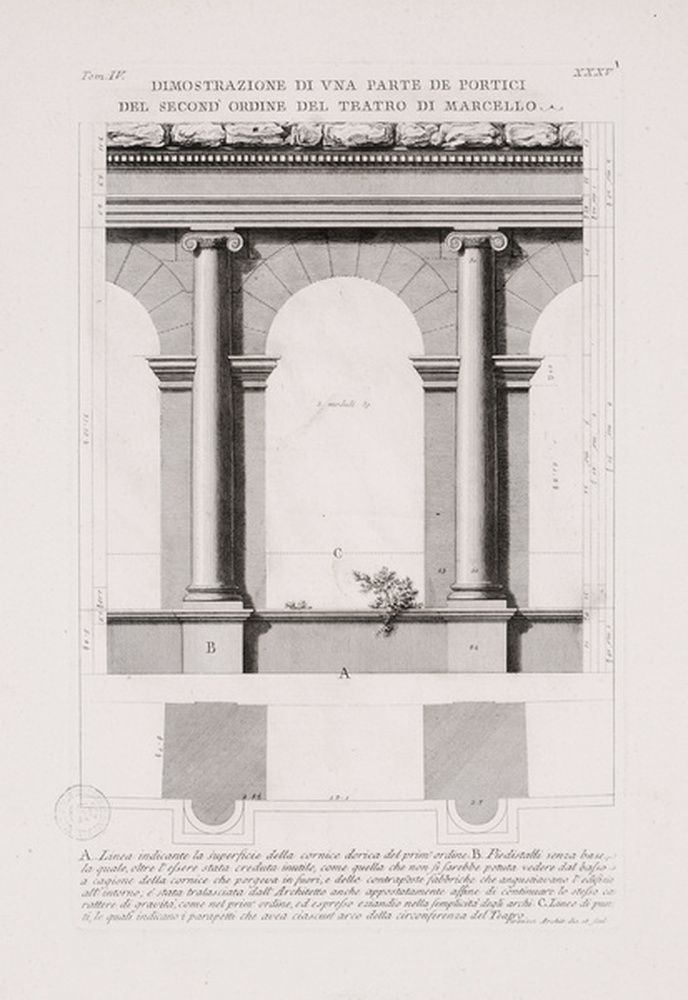 Arcade du second niveau du théâtre de Marcellus
