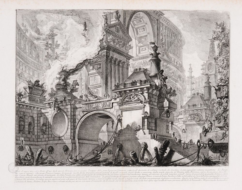 Vue d'un port de grande importance