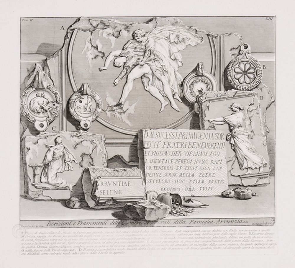 Inscriptions et fragments des chambres funéraires