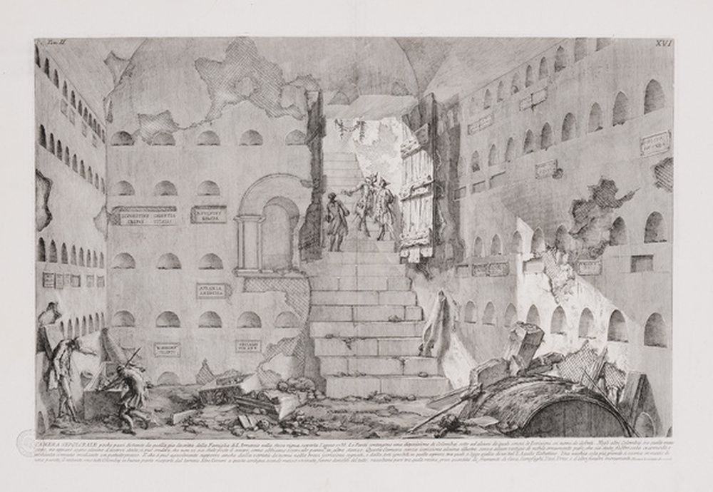 Chambre funéraire voisine de celle de la famille Arruntia