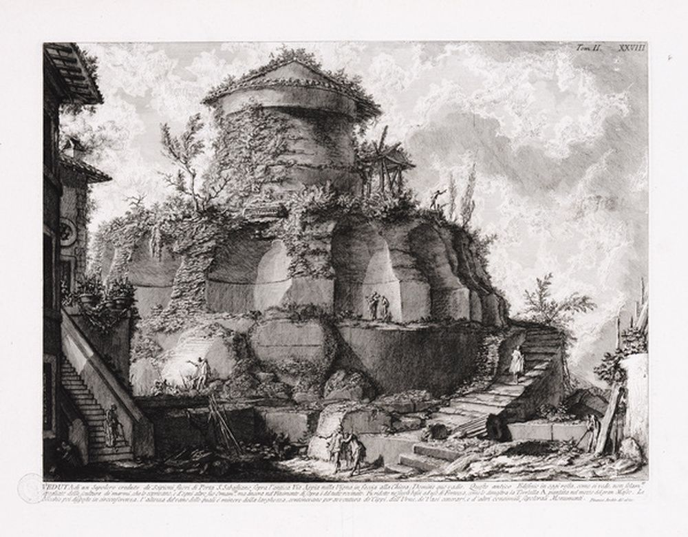 Vue du tombeau des Scipions