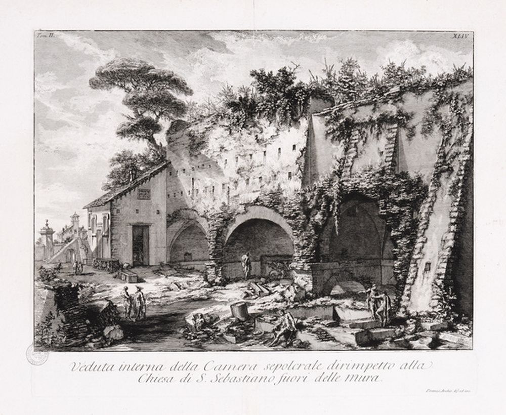 Chambre funéraire située en face de St Sebastien hors-les-Murs