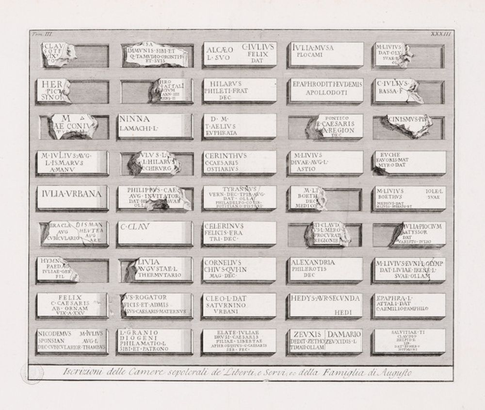Inscriptions des chambres funéraires