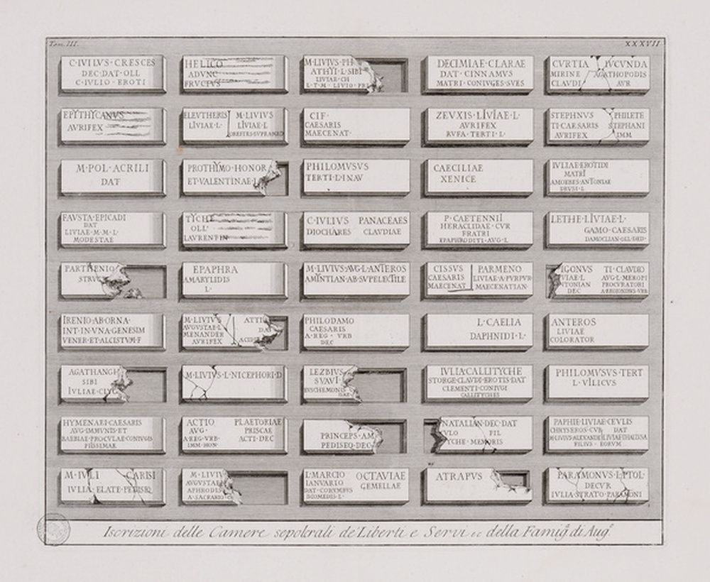 Inscriptions des chambres funéraires